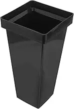 Generic Elegant Plastic Umbrella Storage Bucket for Long Umbrellas Home Hall Classroom Black