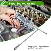 T Shaped 11mm Hexagon Socket Wrench Spanner Socket Remover Alloy Steel 1 Pc