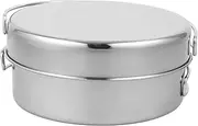 BRIGHTFUFU 1 Set of Outdoor Camping Cookware Portable Cookware Kit Stainless Steel Cookware Kit