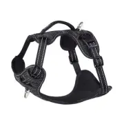 Rogz Explore Padded Harness Black in 4 Sizes