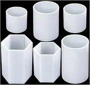 Candle Molds for Candles Making, 4PCS Cylinder and 2PCS Hexagon Silicone Mold for Making Candle, DIY Crafts