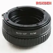 Nikon F mount G lens to Canon EF-M mount macro helicoid adapter EOS M5 M6 II M50