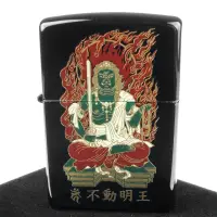 在飛比找momo購物網優惠-【ZIPPO】日系~本金蒔繪-不動明王-傳統工藝加工打火機