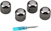 JOINPAYA 1 Set Replacement Guitar Volume Knob Caps Tone Control Knobs with Scale for Electric Guitar Bass Easy Installation Durable Design