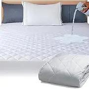 Continental Bedding Twin Size Waterproof Mattress Protector Sheet - Quilted Fitted Mattress Cover - Premium Cotton Mattress Bed Pad Topper Up to 18 Inches Deep - Machine Washable - 300 Thread Count