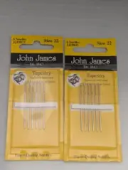 John James Tapestry hand Needles Size 22 -12 needles new