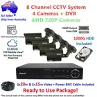 SUPERNET 4CH Outdoor 720P CCTV Video Security System 1TB HDD HDMI Home Office