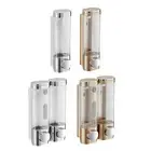 Hand Press Wall Mounted Soap Dispenser Shower Bath Shampoo Container Liquid Soap