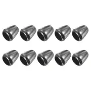 Bell Stopper Cord Ends Lock (0.39" x 0.43")10pcs, Drawstring Rope Stopper Black