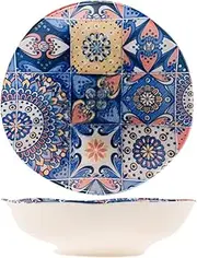 H&H 840715 Angie Set of 12 Stoneware Soup Plates 20 cm