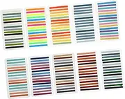 FOYTOKI 10pcs Highlight Strips Bookmarks for Reading Stationery Supplies Decorative Reading Strips Portable Page Markers