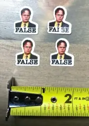 4 Dwight Schrute Sticker MINI False The Office Beets Bears Battlestar Froggy 101