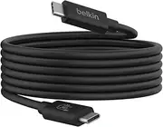 Belkin Connect USB4 Cable (2M Power Cable), USB-C to USB-C Cable w/ 240W Power Delivery + 20Gbps - USB4 Compliant Power Cable, Compatible with MacBook, Windows, Chromebook, & More