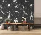 3D Rocket Astronaut Wallpaper Wall Mural Removable Self-adhesive 128