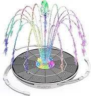 AISITIN 6.5W LED Solar Fountain Pump, Solar Bird Bath Fountains Pump, Solar Powered Water Fountain Pump for Outdoor Garden, Pond, Pool