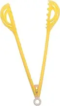 UTHCLO Egg Noodles Helper Stylish Yellow Manual Whisk and Tongs Set for Quick Cooking