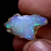 7.80 Ct Natural Multi Fire Ethiopian Welo Opal Spicemen Rough Gemston USA DEALER