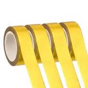 Washi Tape, 4 Rolls Low Tack Craft Decorative Tape, Gold Tone 3/5 Inch x 32 FT