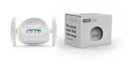 White Clocky® Alarm Clock on Wheels