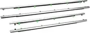 Seal Strip Fit for Honda CRV CR-V 2006-2011 Chrome Rubber Door Moulding Trim Outer Window Glass Seal Belts Window Weatherstrip Edge Trim