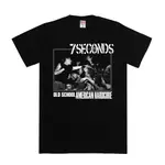 KAOS T 恤 BAJU BAND 7SECONDS 標籤新州服裝 PREMIUM STIN