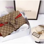 二手現貨 GUCCI DIONYSUS SHOULDER BAG 紅色 酒神包 肩背包 400249