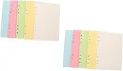 Operitacx 2sets A5 Planner Refill Paper 5 6 Hole Punch Binder Planner Inserts Notebook Binder Supplies 100sheets*2