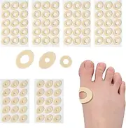90 Pieces Multi-Size Corn Cushions for Toes and Feet - Corn Pads to Protect Sore Spots with Foam Padding - Self-Stick Adhesive Pads - Reduce Rubbing, Callus,Relief Pain, Pressure and Friction
