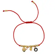 Eyes Five-pointed Star Three-dimensional Peach Heart Bracelets