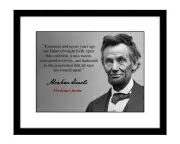 Abraham Lincoln 8x10 Signed photo quote Gettysburg Address civil war president