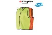 SALE KingGee High Visibility Vest Lightweight Work Safety Water Resistant K55091