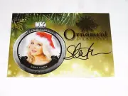2015 Benchwarmer STACY FUSON Holiday #97 Ornament Gold Foil Autograph SP PLAYBOY