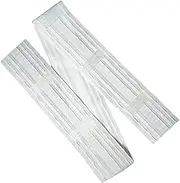 WANYI 85MM Curtain Tape White Detachable Curtain Header Tape, Multi-functional Pencil Pleat Curtain Tape Heading with Loops for Window Door and Shower (85mm / 3 meters)