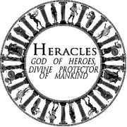 Heracles God of Heroes Greek Mythology - 100 Pack Circle Stickers 3 Inch