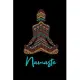 Namaste: Indian Style Meditation Lady Notebook, Journal, Diary, Planner 120 Pages Size: 6x9 in, DIN A5 with ruled pages. Perfec