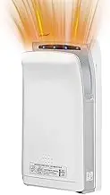 Vertical Electric Hand Dryer, Automatic Hand Dryer with Two-Way Blowing and Constant Temperature Heating, Hand Dryer with Hepa Filter for Home Bathroom Commercial Bathroom and Toilet White