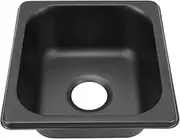 RV Sink, 304 Stainless Steel Kitchen Sink, Black Electroplated Sink, Drop in Bar Sink for Boat Caravan RV Camper, 175 X 160 X 70mm / 6.89 X 6.5 X 2.76in