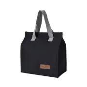Lunch Bag Thermal Insulation Lunch Box Storage Handbag Solid Color Multifunction