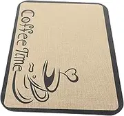 MAGICLULU Countertop Absorbent Drying Mat for Coffee Machines Slip Kitchen Mat Quick Drying Dish Drainer Pad Lightweight Easy to Clean Coffee Bar Accessory