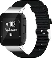 [FitTurn] Woven Nylon Strap Compatible with Garmin Forerunner 35/ Forerunner 30 Replacement Band with Adjustable Strap Watch Band Fitness Strap Bracelet Wristband for Forerunner 35/30 Watch
