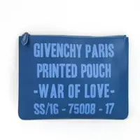 在飛比找PopChill優惠-[二手] 【日本直送】Givenchy 中性皮革手拿包 藍色