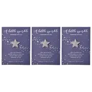 3PK Gibson Gifts Equilibrium Silver Pin/Brooch A Little Sparkle Women Accessory