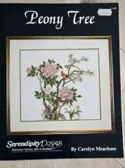Serendipity Designs Cross Stitch Pattern "Peony Tree" by Carolyn Meacham
