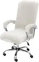 Office Chair Cover with Armrest Covers Stretch Desk Chair Cover Machine Washable Computer Office Easy to Install Protector Rotating Covers for Home(Teeth)