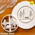 Forest Bear cookie cutter animal Christmas rustic nature brown Ursidae tree