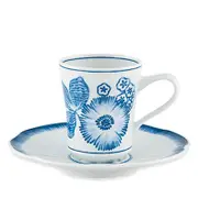 Vista Alegre Coralina Blue Coffee Cup and Saucer - Exclusive