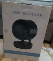 Oscillating Portable Electric Heater Black 1500W
