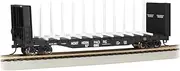 Bachmann Trains - 52' Center-Beam FLATCAR with BULKHEADS - Northern Pacific #67080 - HO Scale