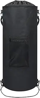 Portable Boat Trash Can - Garbage Bag | Multipurpose Automotive Garbage Cans, Reusable 11-15 Gal Waterproof Holder Folding Container Organizer with Drawstring for Camping Road Travel