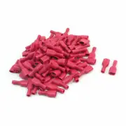 A● 100 Pcs 22-16AWG FDFD1-250Red Female Spade Connector Insulated Crimp Terminal